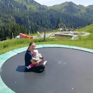 Turistika v Alpách s dětmi na zádech - Mühlbach am Hochkönig, Rakousko