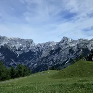 Výlet s dětmi v Alpách Ikarusem na vrchol Bischlingshöhe - Werfenweng Rakousko