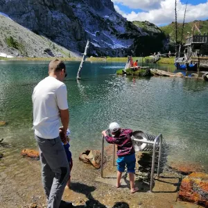 Kemp Schluga u jezera a výlet lanovkou na Nassfeld - Rakousko