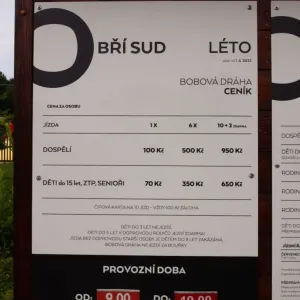 Javorník - bobová dráha, lanovka a restaurace Obří sud - okres Liberec