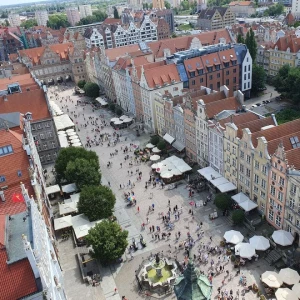 Vyhlídková věž radnice, zvonkohra a muzeum v Gdaňsku – Polsko