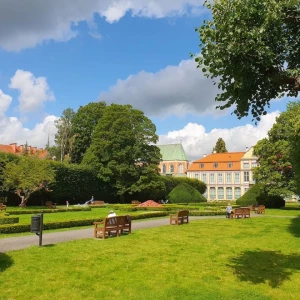 Katedrála, pohyblivé varhany a park v Gdaňsku – Polsko
