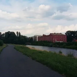 Ololoď aneb Olomouc z hladiny řeky + zmrzlina