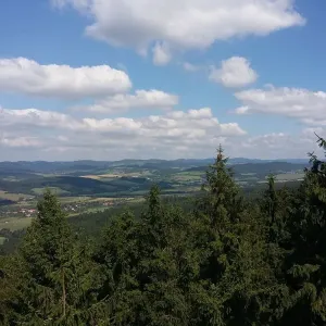 Lesem na rozhlednu Královec - okres Zlín