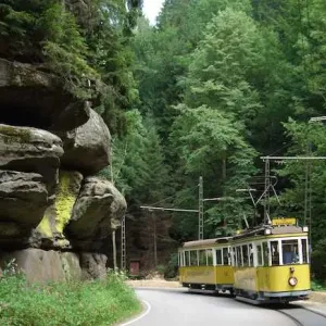 Výlet Křinickou tramvají krásami Saského Švýcarska