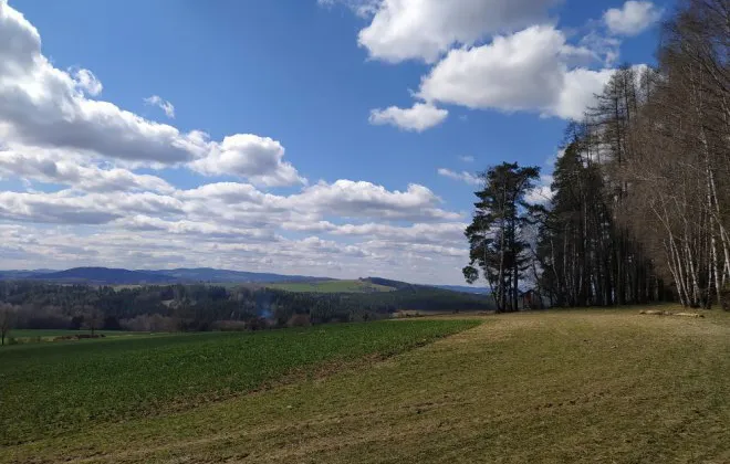 Todeňská hora (608,4 m.n.m.) s Vyhlídkou Oldřicha Fencla - okres České Budějovice